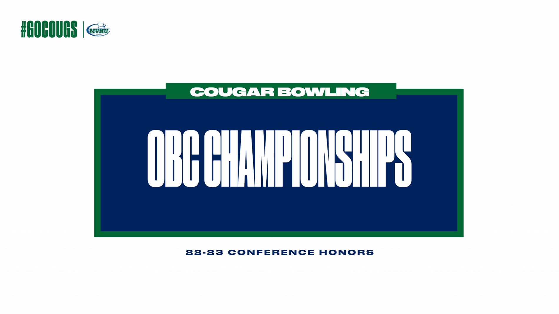 Cougars Compete at OBC Championships, Conference Awards Handed Out