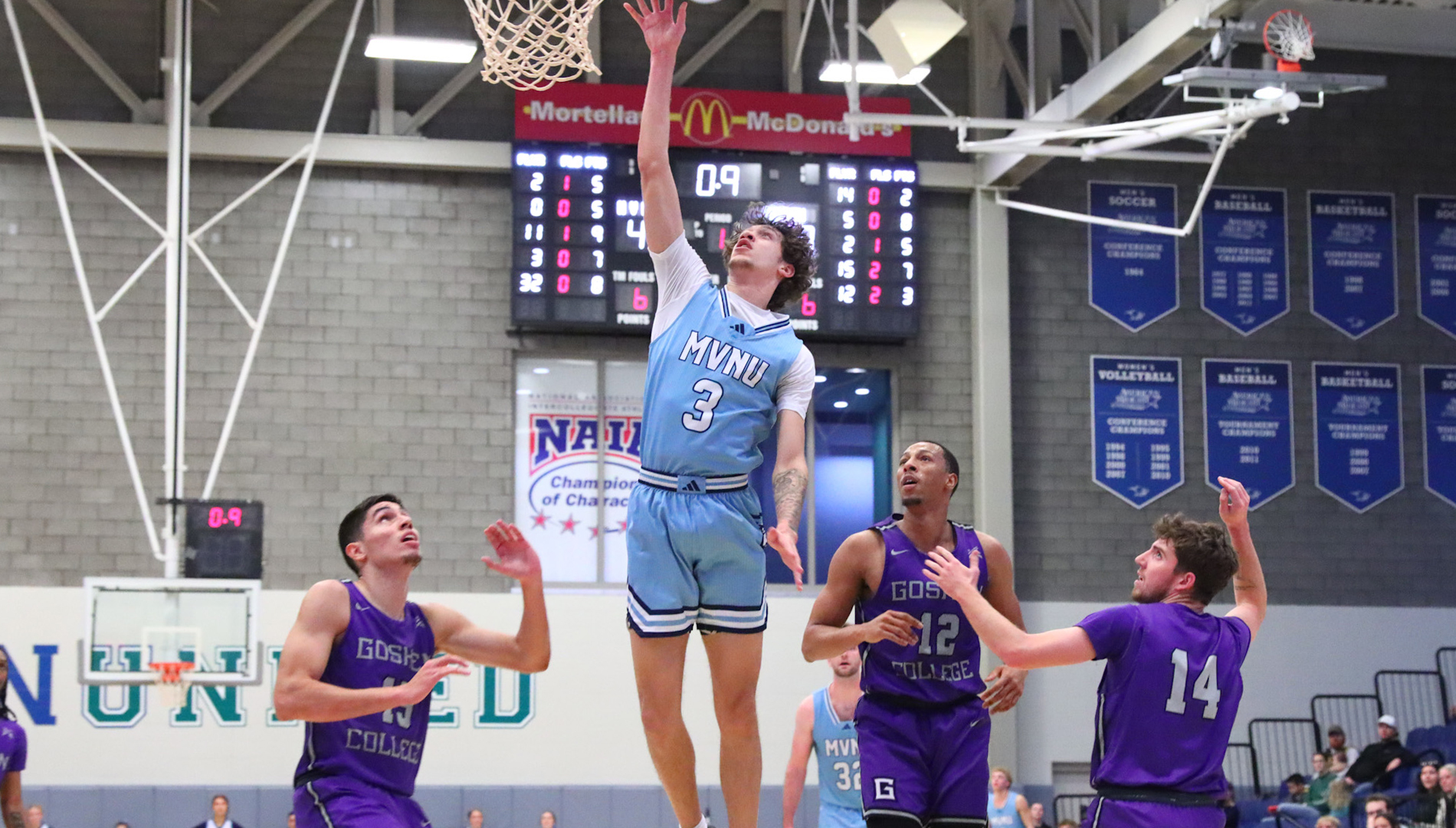 Men's Basketball Grabs First Crossroads League Win Over Goshen